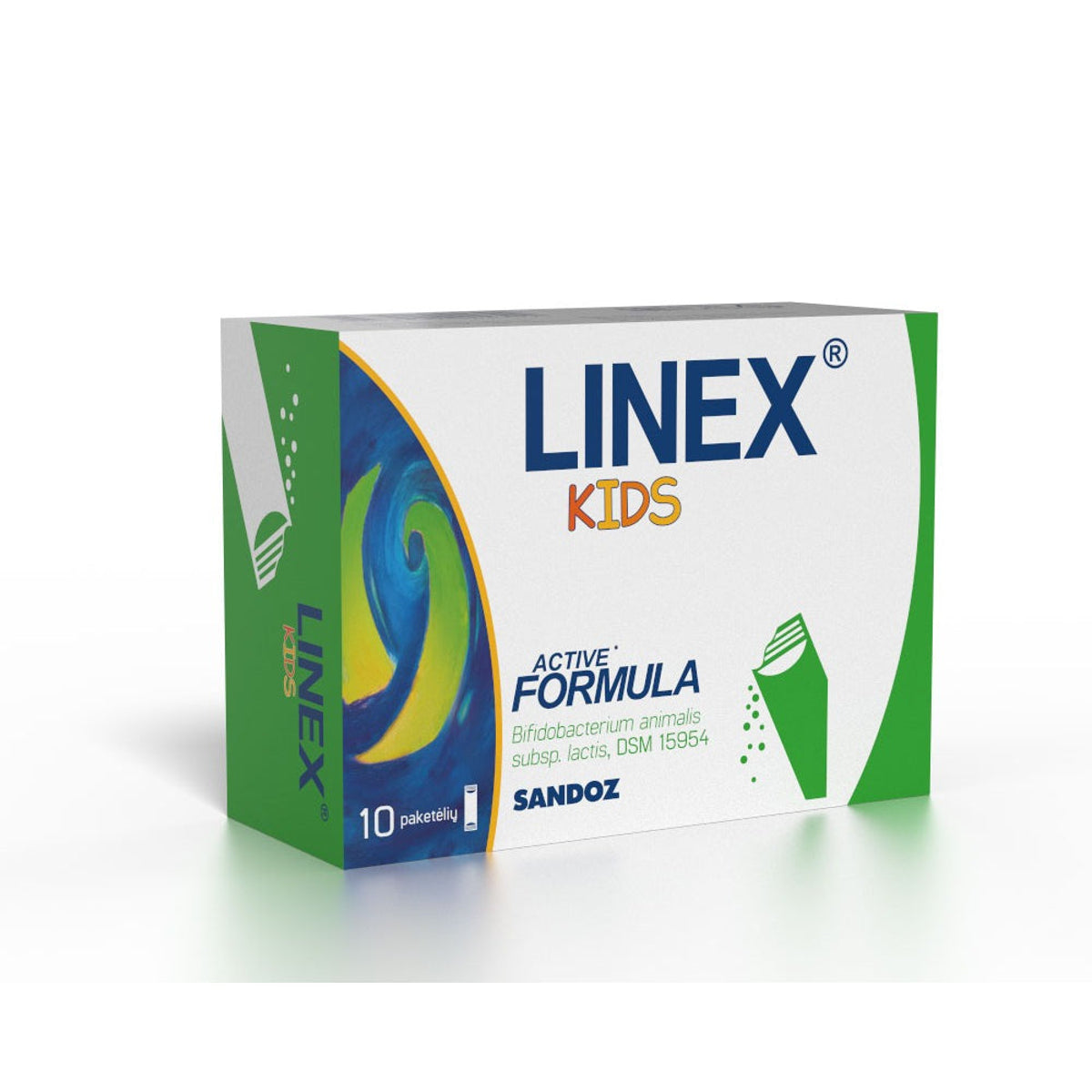 Linex Kids milteliai, 10 paketėlių