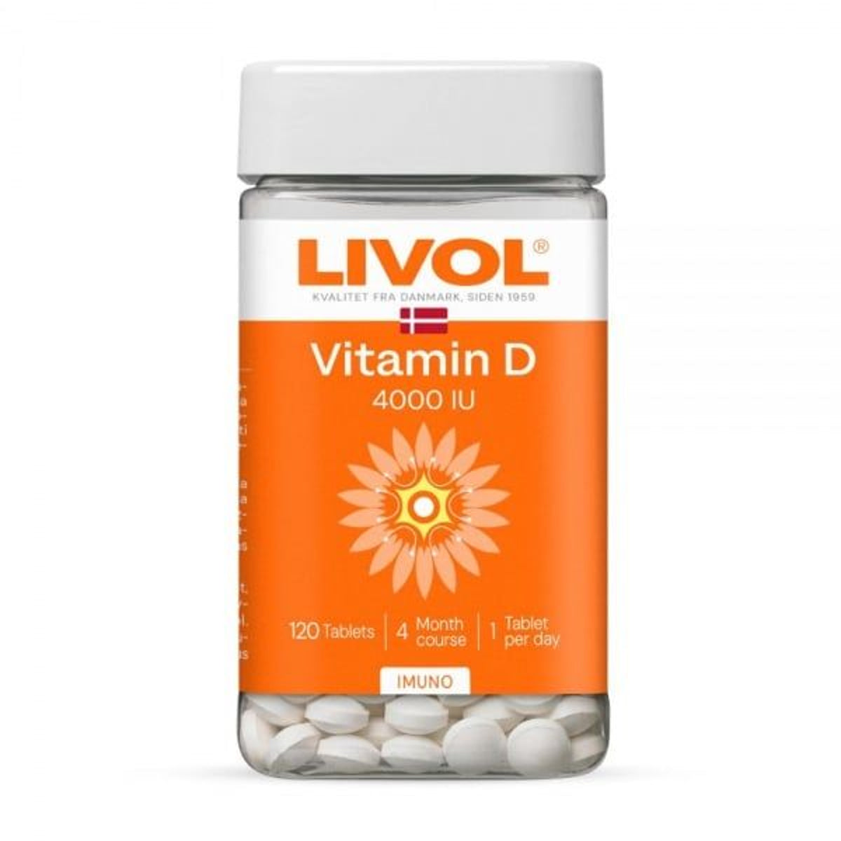 Livol Extra vitaminas D 4000 TV, 120 tablečių