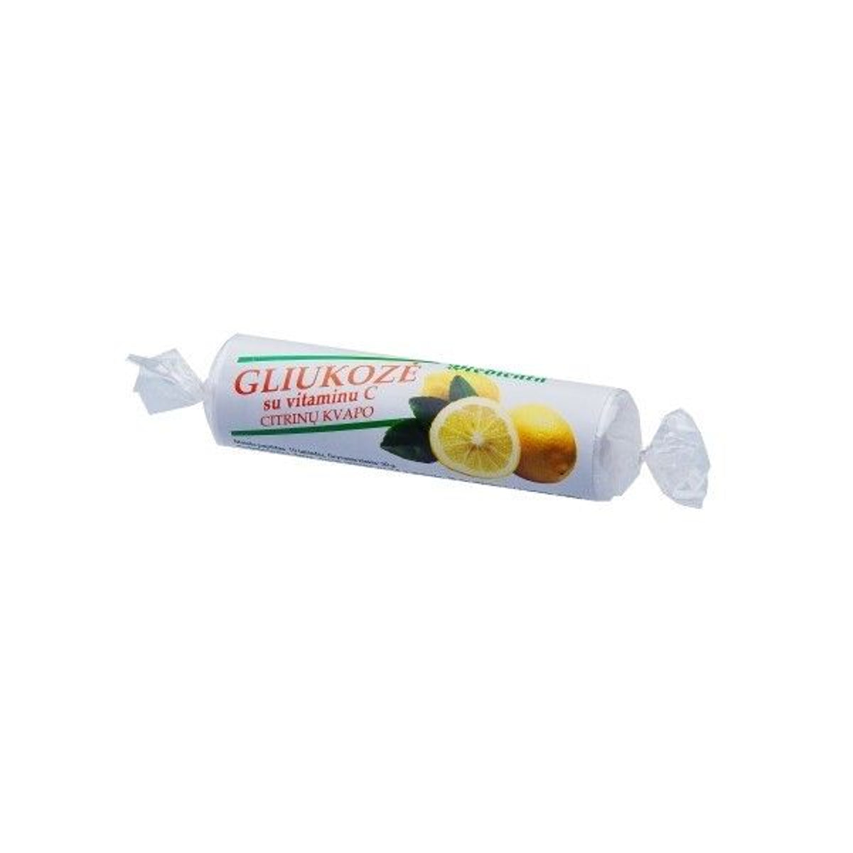 Gliukozė su vitaminu C, citrinų skonio, 10 tablečių po 3 g