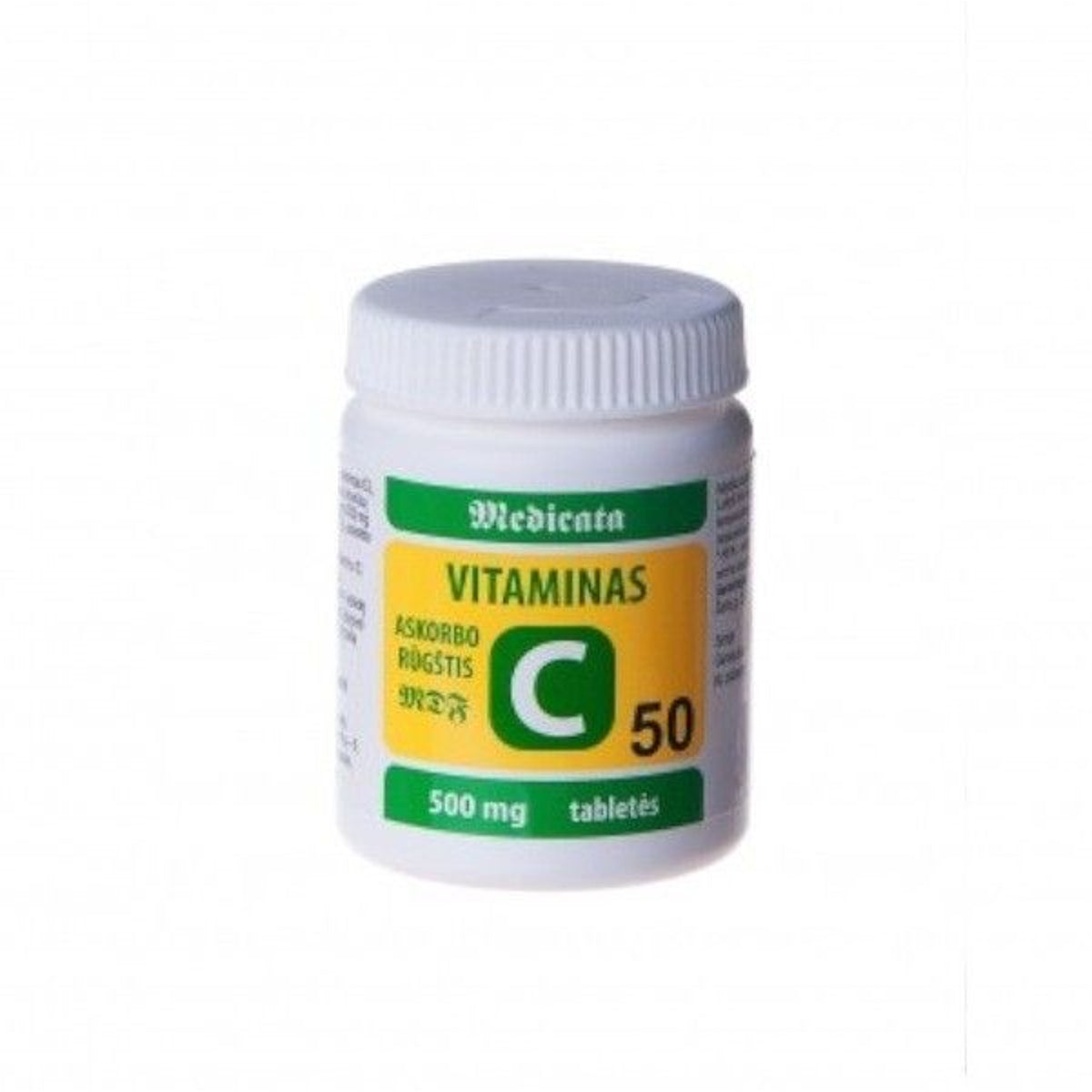 Medicata askorbo rūgštis MDF 500 mg, 50 tablečių