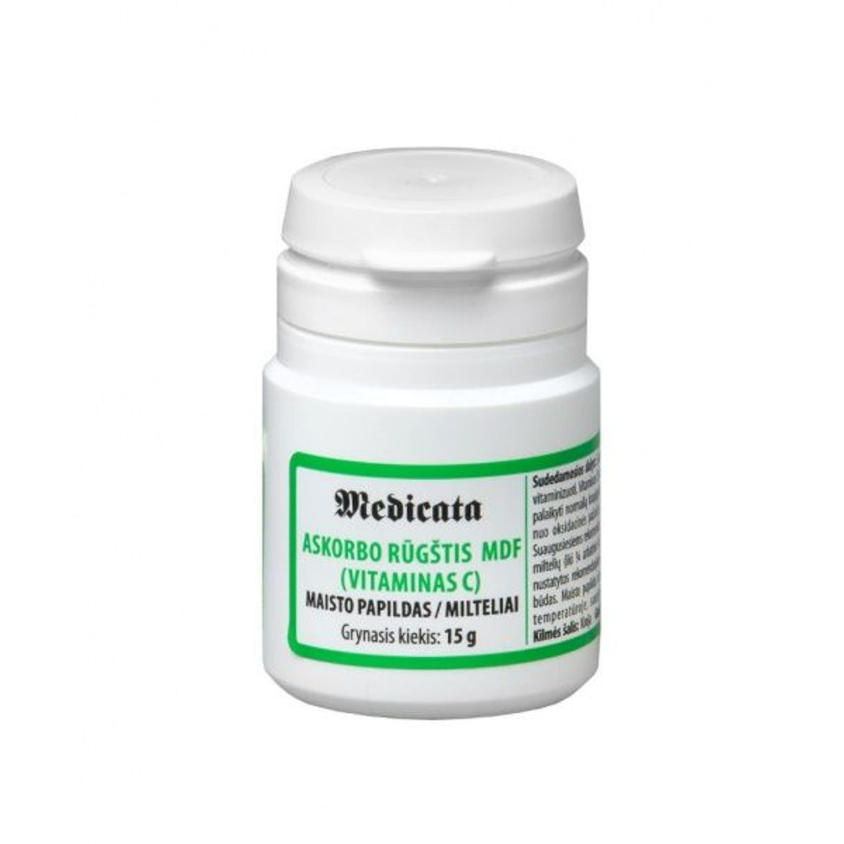 Medicata askorbo rūgštis MDF milteliai, 15 g