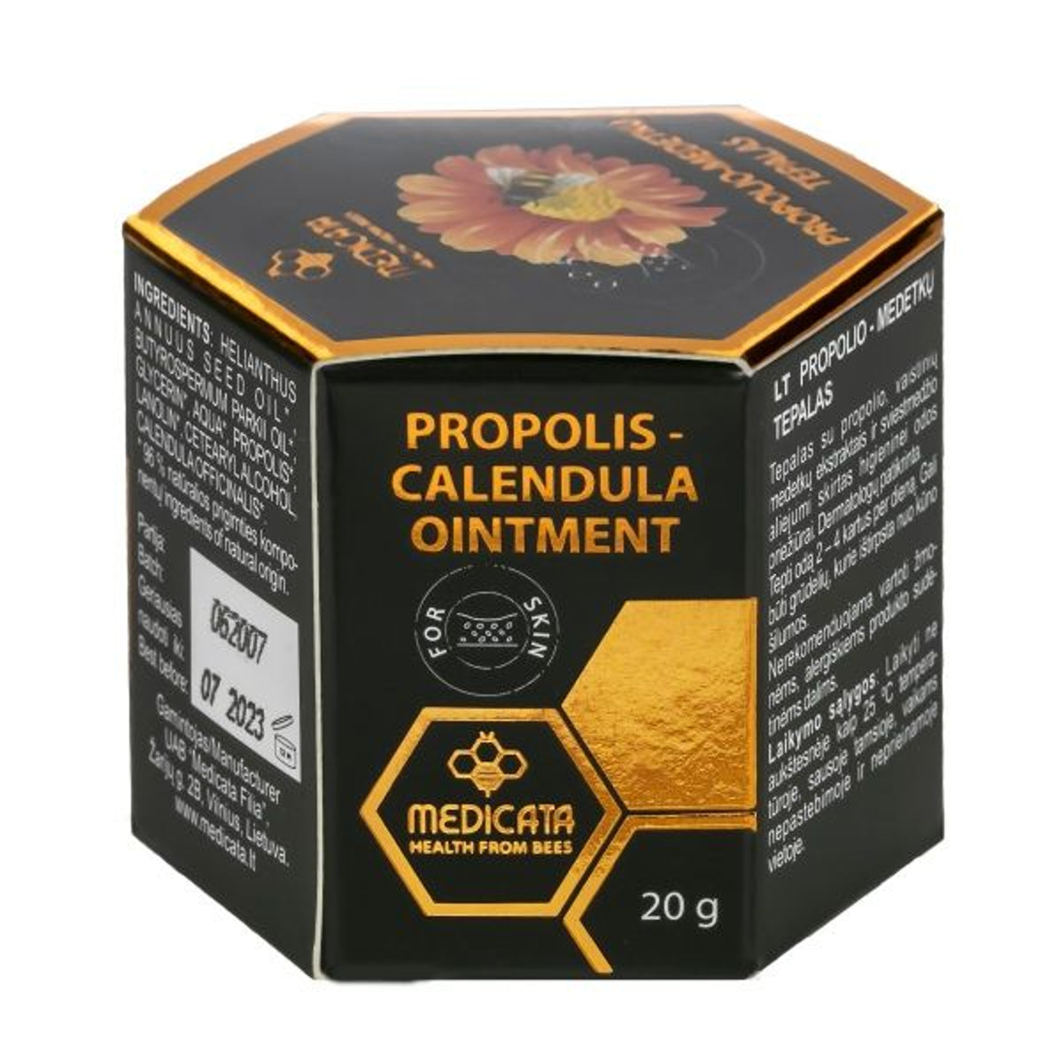 Medicata propolio ir medetkų tepalas, 20 g