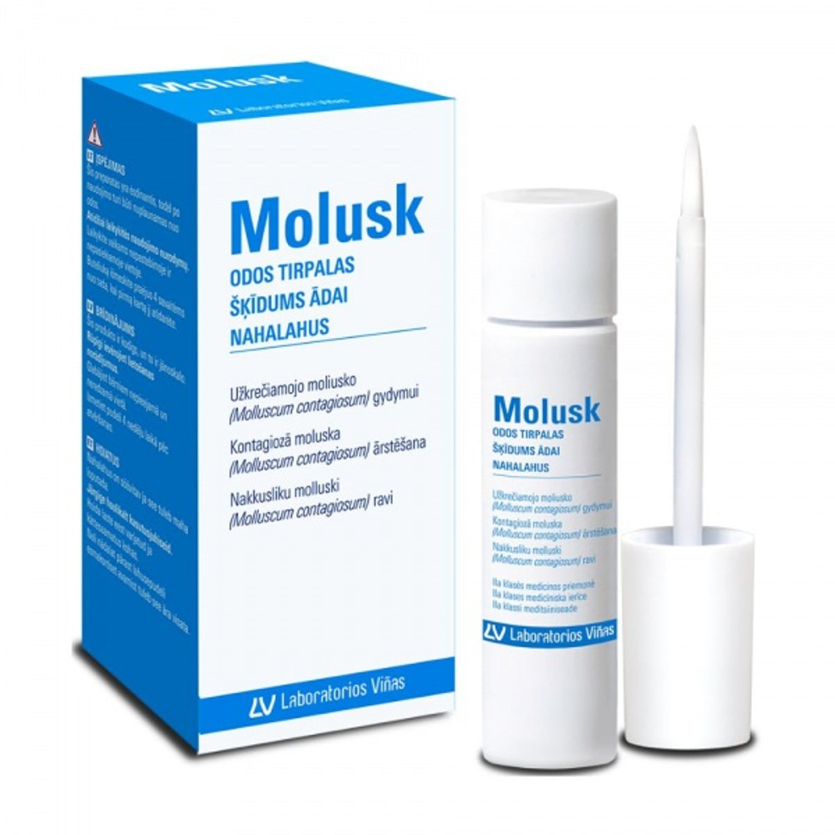 Molusk 10 % odos tirpalas, 3 g