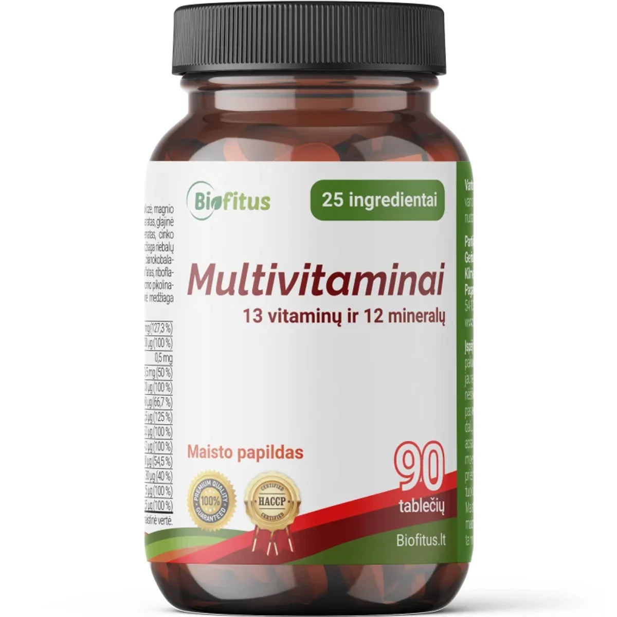 Biofitus Multivitaminai, 90 tablečių