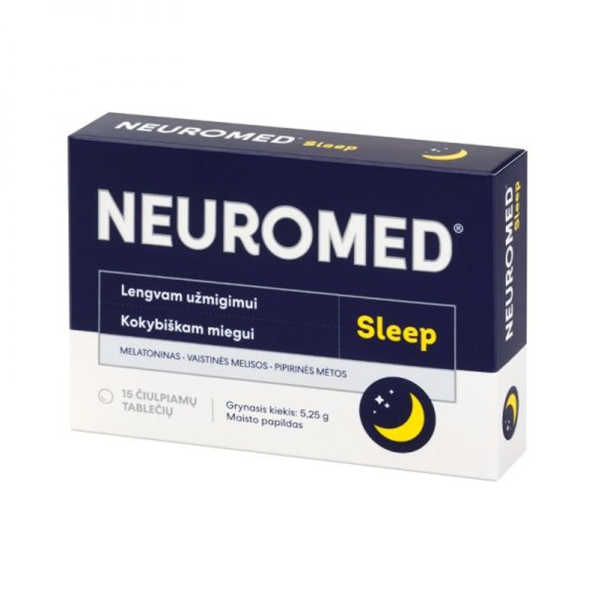 Neuromed Sleep, 15 čiulpiamųjų tablečių