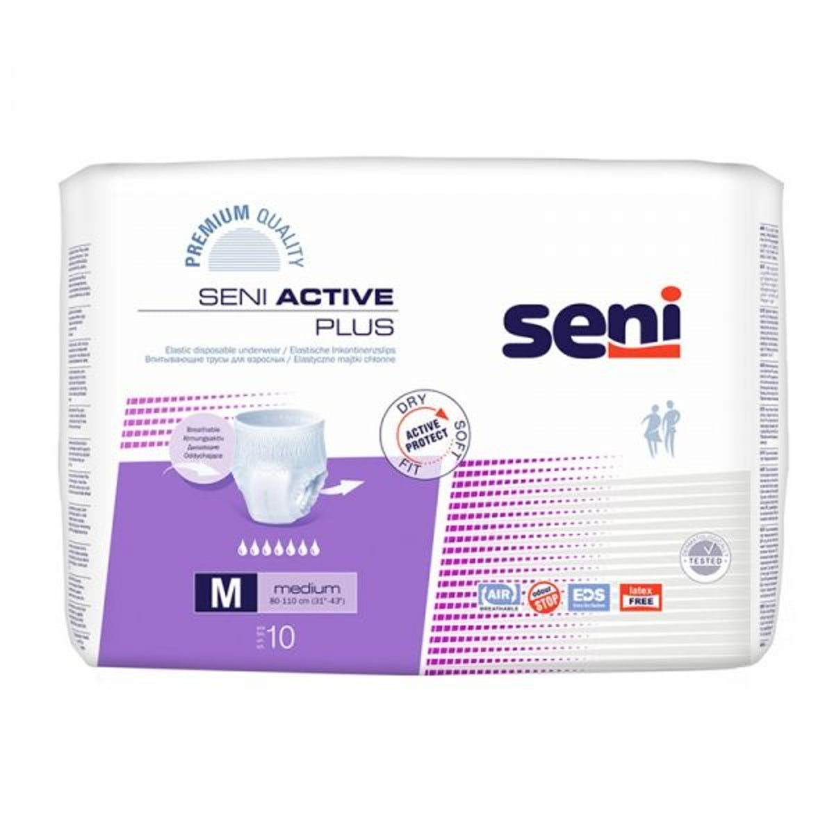 Seni Active Plus sugeriančios kelnaitės, M dydis, 10 vnt.