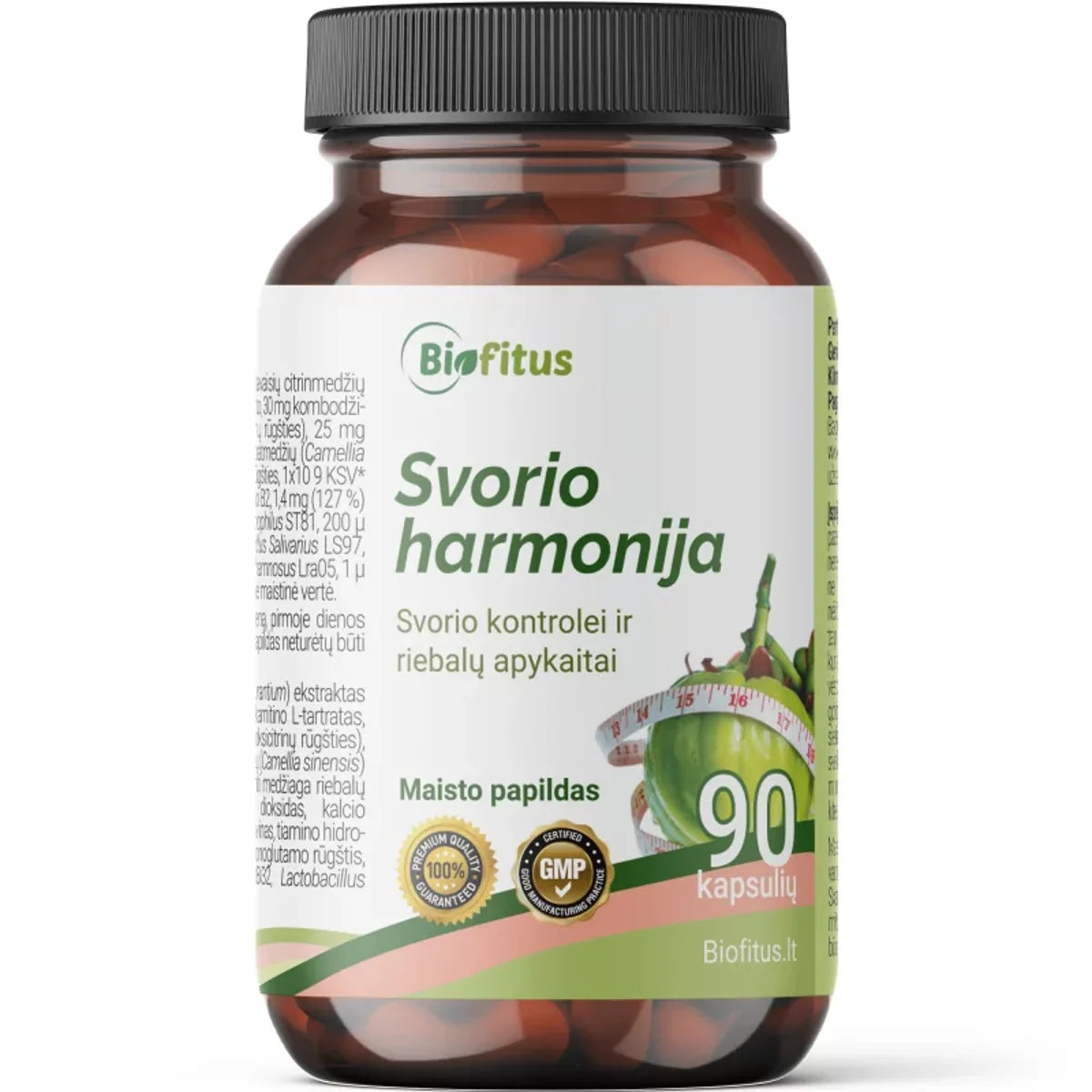 Biofitus Svorio harmonija, 90 kapsulių