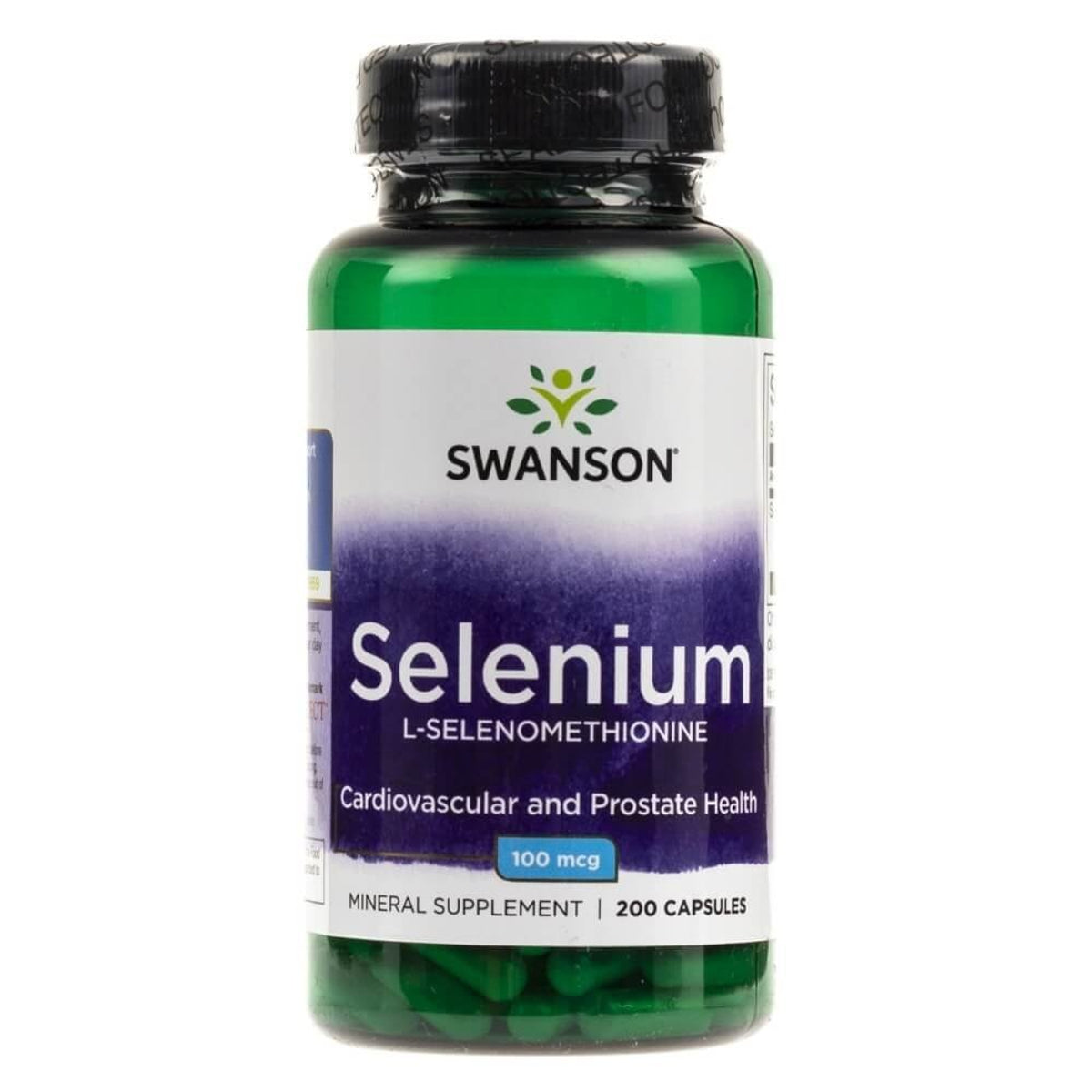 Swanson selenas 100 µg, 200 kapsulių