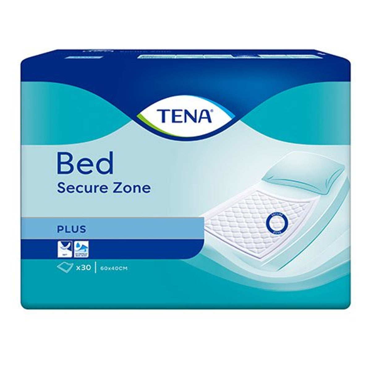 TENA Bed Plus Secure Zone vienkartiniai paklotai 40 x 60 cm, 30 vnt.