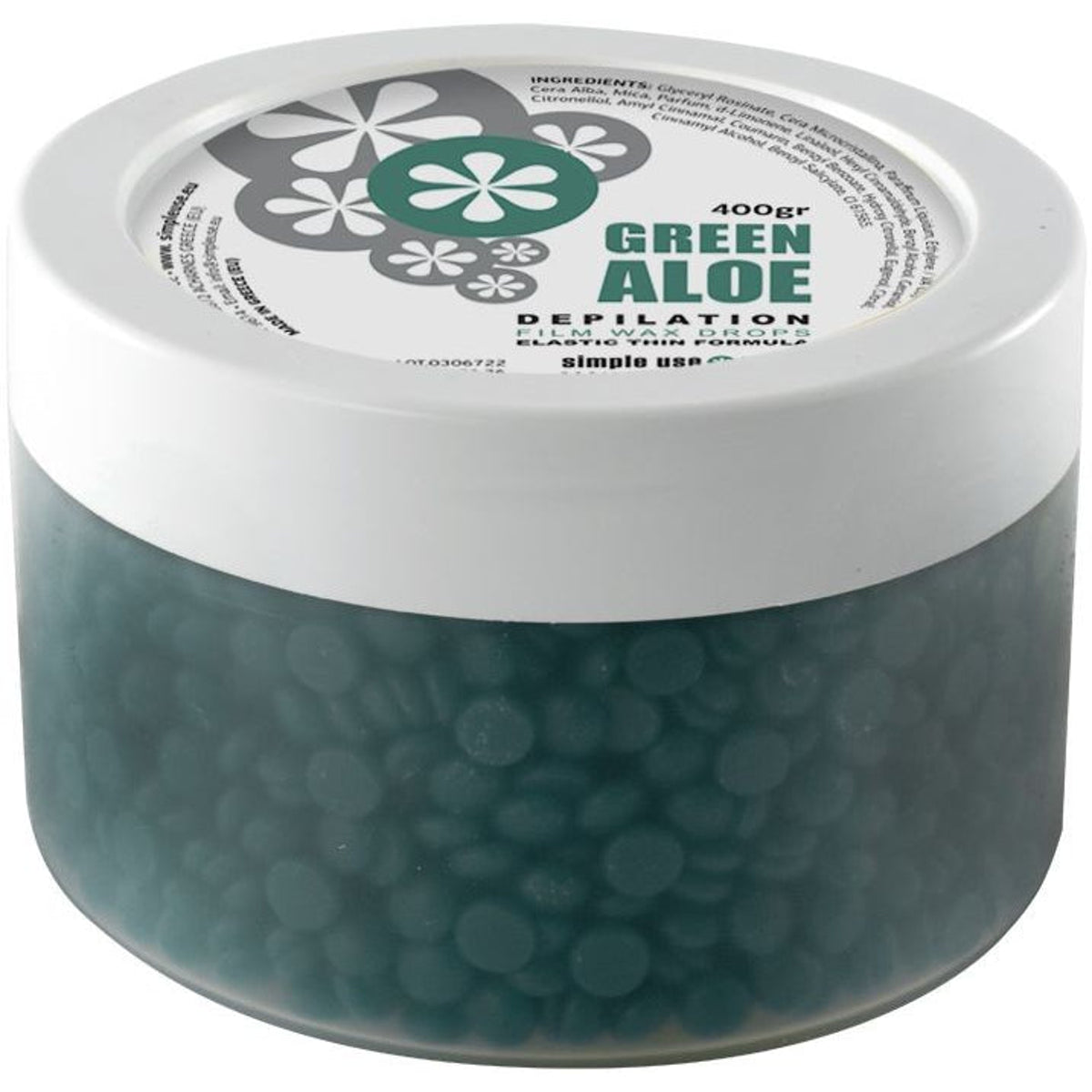 Simple Use vaškas granulėmis Green Aloe, 400 g