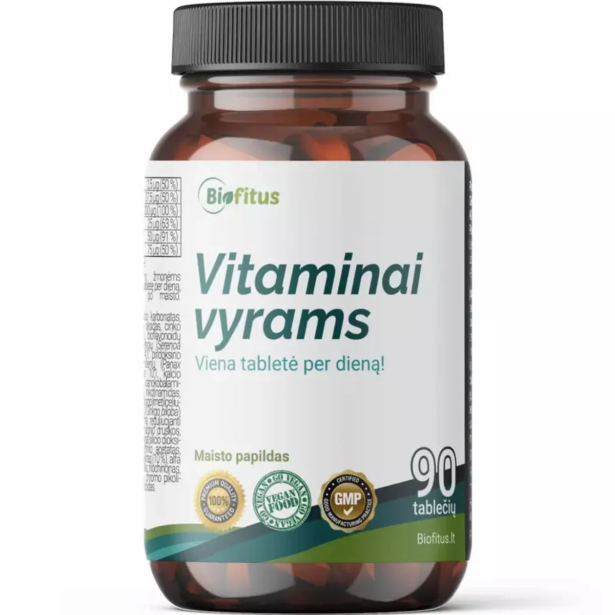 Biofitus Vitaminai vyrams 1600 mg, 90 tablečių
