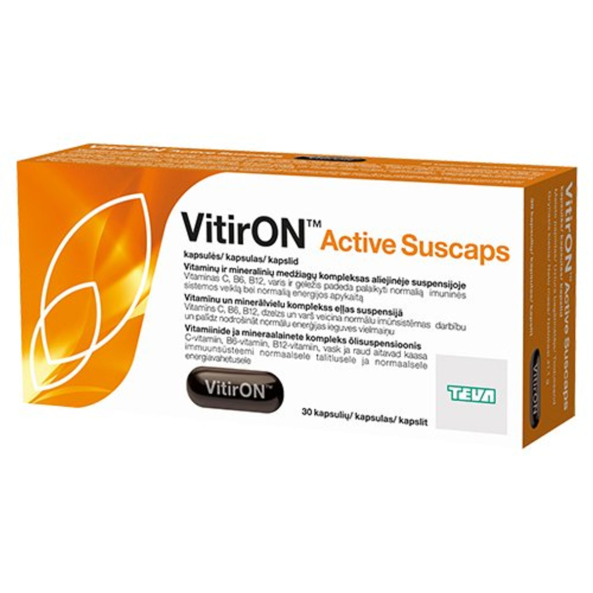 Teva Vitiron Active Suscaps, 30 kapsulių