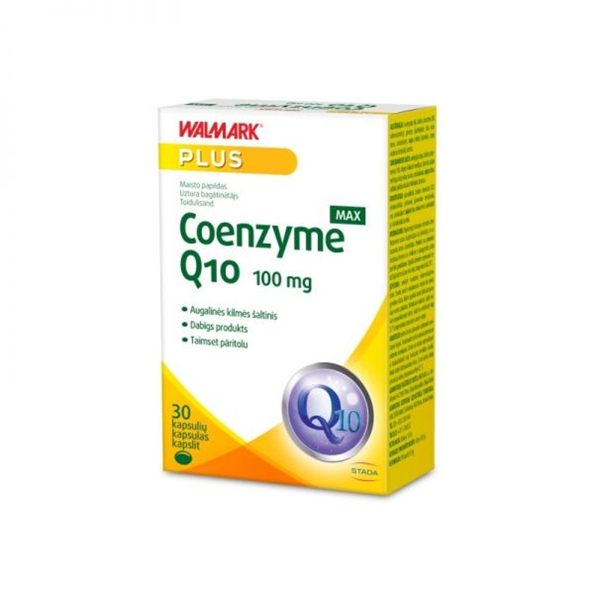 Walmark Coenzyme Q10 Max 100 mg, 30 kapsulių